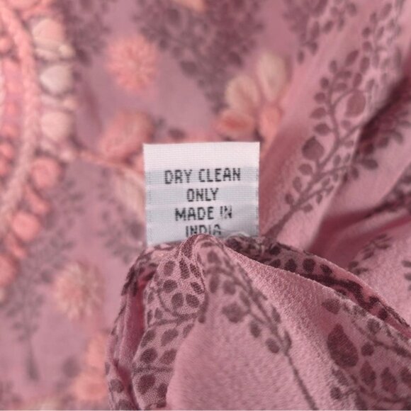 AMAYA ALLEGRA 100% SILK GEORGETTE TUNIC
Hand Embroidered & Printed 40 MEDIUM /LG - Picture 14 of 16